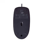 עכבר חוטי שחור Logitech B100 מבנה קומפקטי