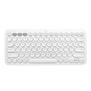 מקלדת Logitech K380 למק אלחוטית קומפקטית לבנה