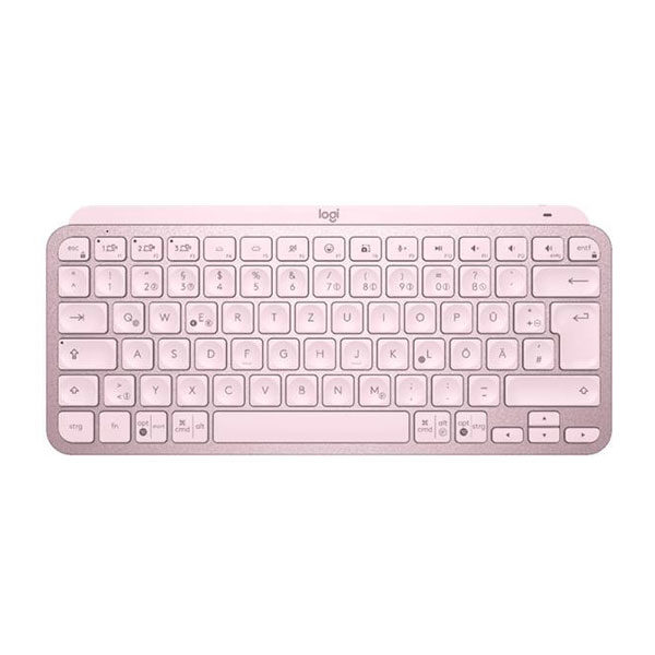 מקלדת Logitech MX Keys Mini אלחוטית קומפקטית ורוד