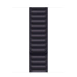 רצועת עור לשעון אפל 41 מ"מ מקורית דיו כהה Apple Watch Leather Link S/M