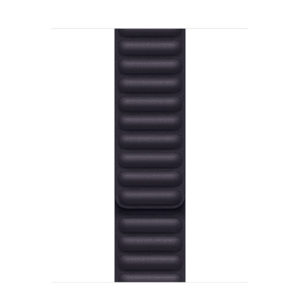 רצועת עור לשעון אפל 41 מ"מ מקורית דיו כהה Apple Watch Leather Link S/M