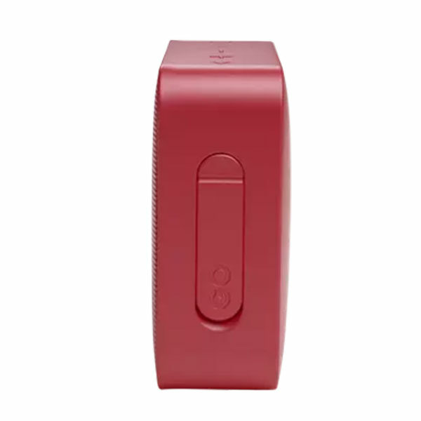 רמקול JBL GO Essential אדום עם מבנה קומפקטי וסאונד עוצמתי