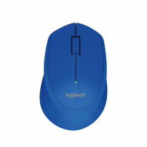 עכבר אלחוטי קומפקטי למחשב Logitech M280 עם חיי סוללה ארוכים כחול