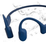אוזניות עצם אלחוטיות Shokz OpenRun Mini קומפקטיות עמידות במים כחול
