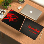 משטח לעכבר גיימינג מעוצב Dark Alien Gaming Pad עם מבנה רחב