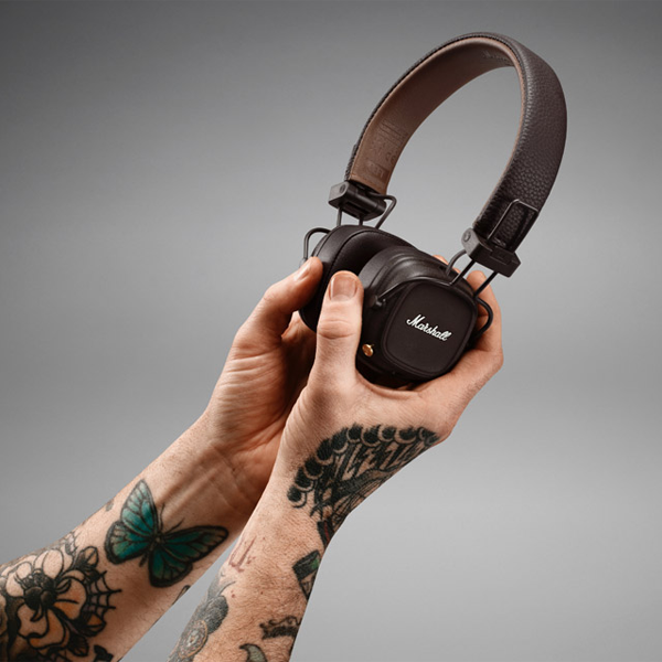 אוזניות אלחוטיות Marshall Major 4 חום | איכות סאונד מרגשת