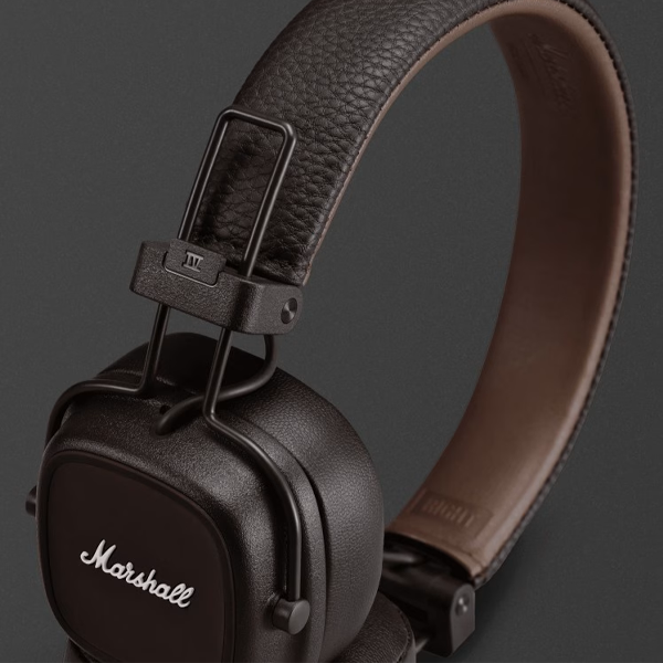 אוזניות אלחוטיות Marshall Major 4 חום | איכות סאונד מרגשת