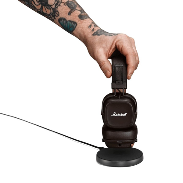 אוזניות אלחוטיות Marshall Major 4 חום | איכות סאונד מרגשת