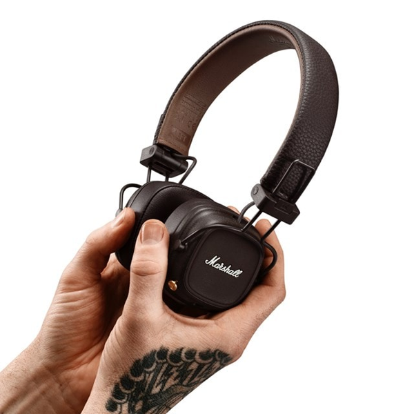 אוזניות אלחוטיות Marshall Major 4 חום | איכות סאונד מרגשת