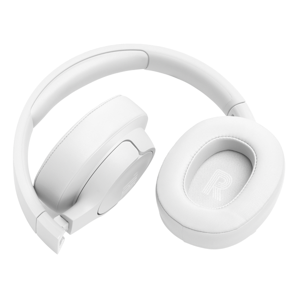 אוזניות אלחוטיות JBL Tune 770NC בצבע לבן | סינון רעשים, סאונד JBL Bass וסוללה ל-70 שעות