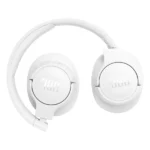 אוזניות אלחוטיות JBL Tune 770NC בצבע לבן | סינון רעשים, סאונד JBL Bass וסוללה ל-70 שעות