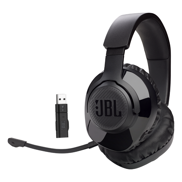 אוזניות גיימינג אלחוטיות JBL Quantum 350 Wireless | סאונד קולנועי ומיקרופון נתיק