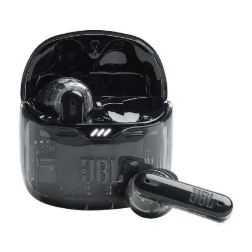 אוזניות אלחוטיות Jbl Tune Flex עם סינון רעשים מובנה צבע שחור שקוף
