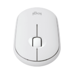 עכבר בלוטוס שקט לבן 2 Logitech M350S Pebble בעל מבנה שטוח