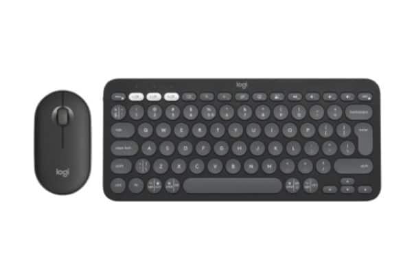 מקלדת + עכבר Pebble 2 Combo Logitech אלחוטים קומפקטית שחורה