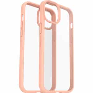 כיסוי לאייפון 15 שקוף ורוד Otterbox React דק ועמיד במיוחד