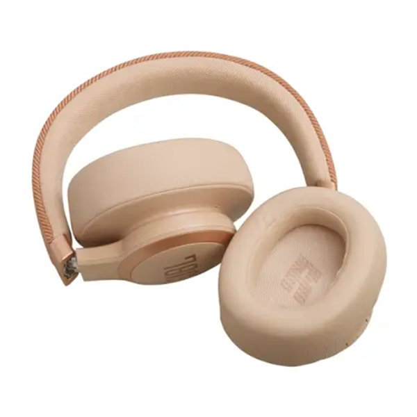 אוזניות אלחוטיות JBL Live 770NC עם חיי סוללה ארוכים צבע חול