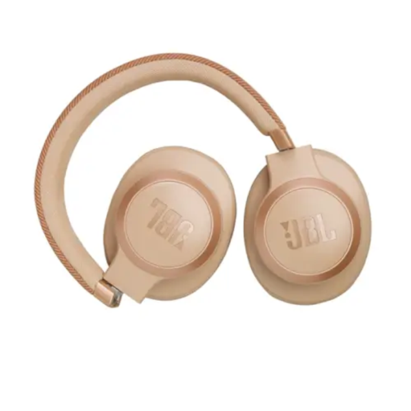 אוזניות אלחוטיות JBL Live 770NC עם חיי סוללה ארוכים צבע חול