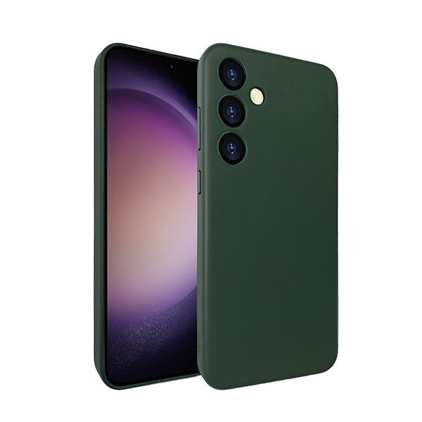 מגן לגלקסי S24 ירוק דמוי עור עם MagSafe מובנה Grip Case