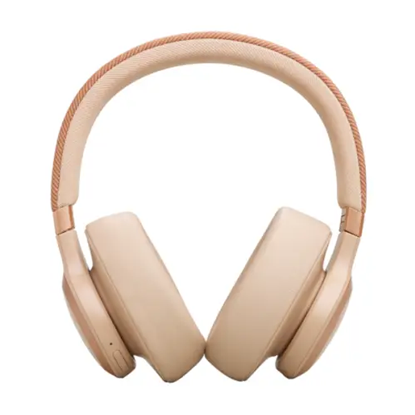 אוזניות אלחוטיות JBL Live 770NC עם חיי סוללה ארוכים צבע חול