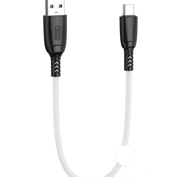 כבל מתאם USB-A לType-C לבן באורך 0.25 מטר לטעינה והעברת נתונים XO NB247