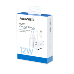 מטען בית Mower דגם Usb A שתי יציאות 12w כבל Lightning