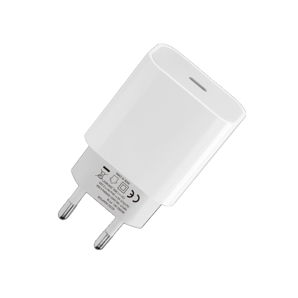ראש מטען Type-C בהספק 20 וואט Fast Charger Power-tech