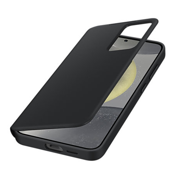כיסוי ספר חכם לS24 שחור מקורי עם ארנק Smart View