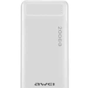סוללת גיבוי Awei דגם P6k 20000mah לבן