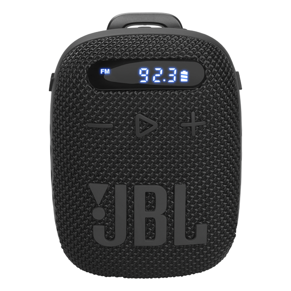 רמקול נייד לאופניים וקורקינט JBL Wind 3 עם רדיו FM וצג דיגיטלי