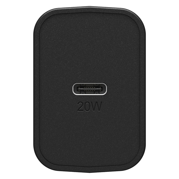 ראש מטען מהיר בעל חיבור Type-C בהספק 20 וואט Otterbox שחור