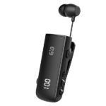 אוזניית בלוטוס קליפס עם סינון רעשים SilentClip שחור PureGear