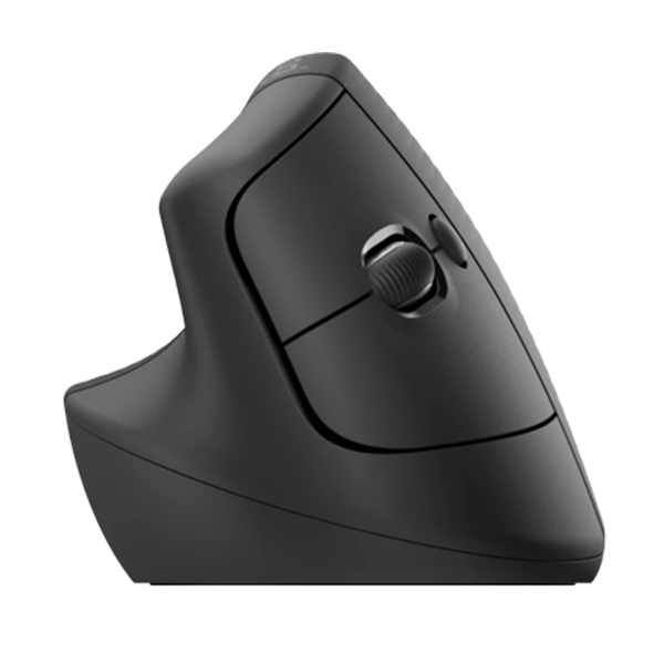 עכבר אלחוטי Logitech Lift Left ארגונומי ליד שמאל בצבע אפור יבואן רשמי