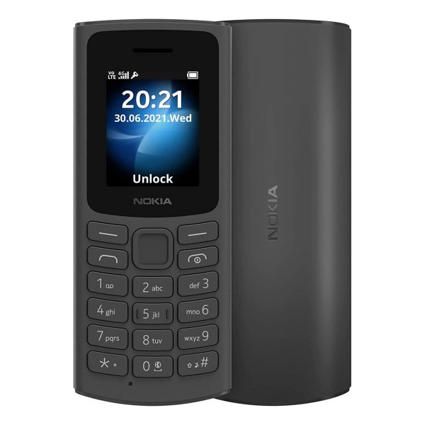טלפון סלולרי Nokia 105 הפשטות במיטבה עם חיי סוללה ארוכים וביצועים אמינים