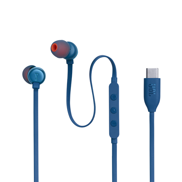 אוזניות חוטיות JBL Tune 310C כחול באס עוצמתי ועמוק יבואן רשמי
