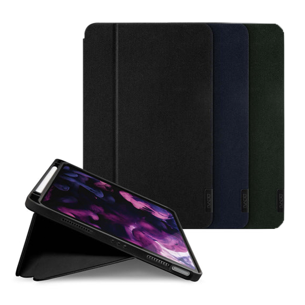 כיסוי ספר לאייפד פרו 12.9 אינץ’ שחור Laut Urban Folio for iPad