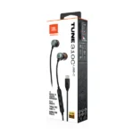 אוזניות חוטיות JBL Tune 310C בצבע שחור | באס עוצמתי, חיבור USB-C ואודיו באיכות גבוהה