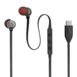 אוזניות חוטיות JBL Tune 310C בצבע שחור | באס עוצמתי, חיבור USB-C ואודיו באיכות גבוהה