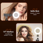 רינג לייט קומפקטי נייד לצילום איכותי ושיפור תנאי תאורה בכל מצב