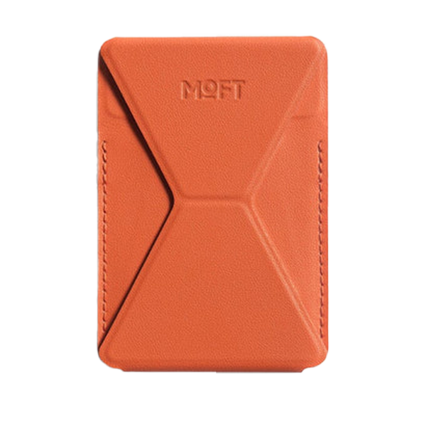 מעמד וארנק כתום Phone Stand & Wallet תומך MagSafe מבית Moft X
