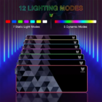 משטח עכבר לגיימרים Onikuma עם תאורת משטח RGB מותאמת אישית MP006