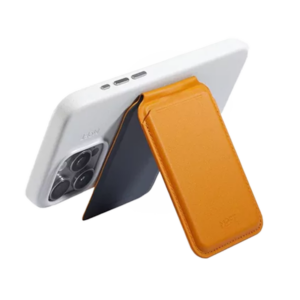 ארנק ומעמד צהוב Snap Flash Wallet תומך MagSafe מבית Moft