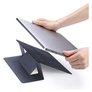 סטנד למחשב Moft Laptop Stand אפור חלל עם 2 מצבי עבודה שונים לישיבה ועמידה