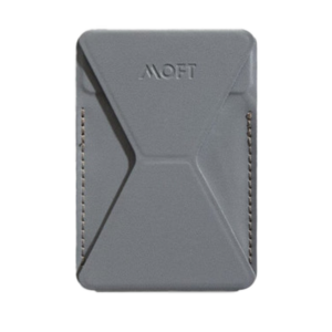 מעמד וארנק אפור Phone Stand & Wallet תומך MagSafe מבית Moft X