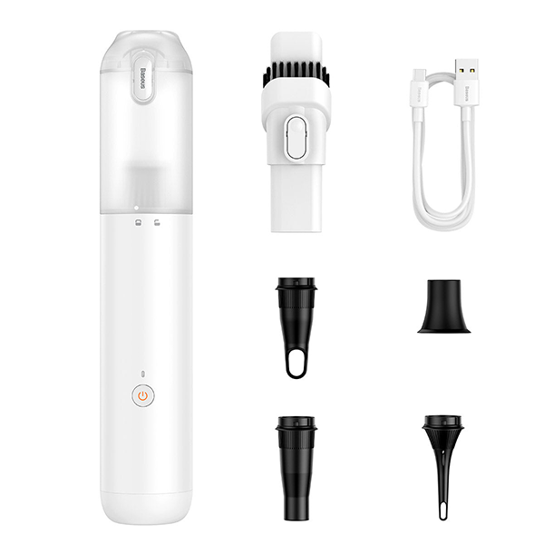 שואב נייד לרכב Baseus A3lite עוצמת יניקה חזקה במיוחד לבן