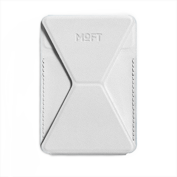 מעמד וארנק לבן Phone Stand & Wallet תומך MagSafe מבית Moft X