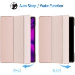 כיסוי דק iPad Pro 11 ורוד להגנה מלאה ועיצוב אופנתי חצי שקוף
