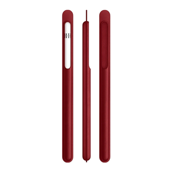 כיסוי עור Apple Pencil אדום אפל מקורי לאחסון והגנה מקסימלית על העט שלך 4