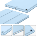 כיסוי פוליו iPad 10.2 כחול עדין שילוב של עיצוב אופנתי והגנה אופטימלית עם מקום לעט