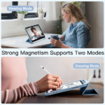 כיסוי פוליו כחול iPad 10.9 (דור עשירי) עם מקום לעט בעיצוב אופנתי ועמיד במיוחד